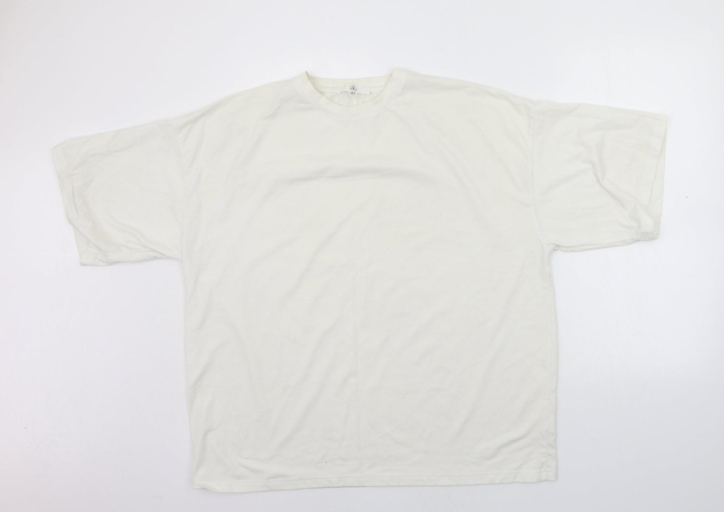 Womens UK Size 6 Missguided White Basic T-Shirt