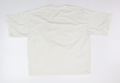 Womens UK Size 6 Missguided White Basic T-Shirt
