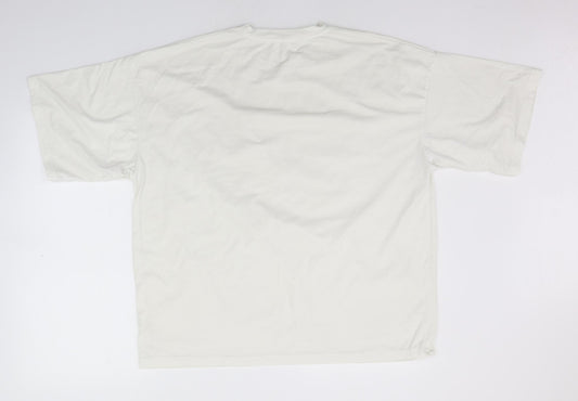 Womens UK Size 6 Missguided White Basic T-Shirt