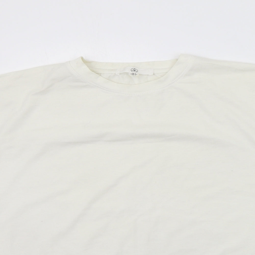 Womens UK Size 6 Missguided White Basic T-Shirt