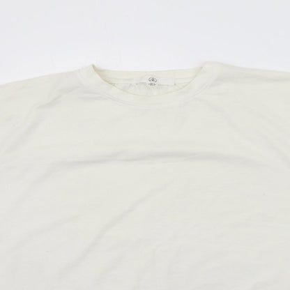 Womens UK Size 6 Missguided White Basic T-Shirt