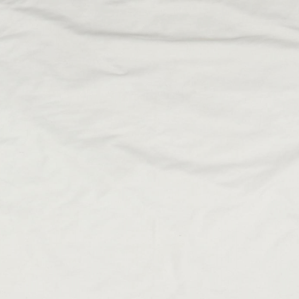 Womens UK Size 6 Missguided White Basic T-Shirt