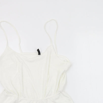 Divided Womens White   Jumpsuit One-Piece Size L