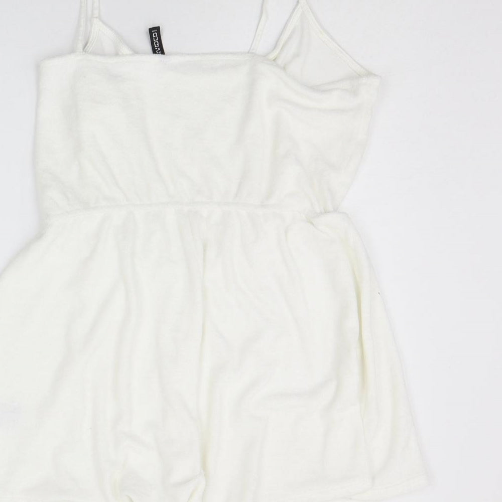 Divided Womens White   Jumpsuit One-Piece Size L