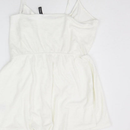 Divided Womens White   Jumpsuit One-Piece Size L