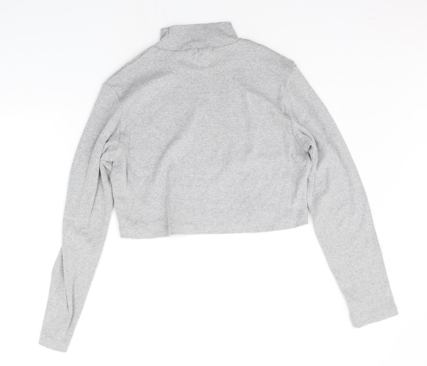 Womens UK Size 16 Missguided Grey Basic T-Shirt