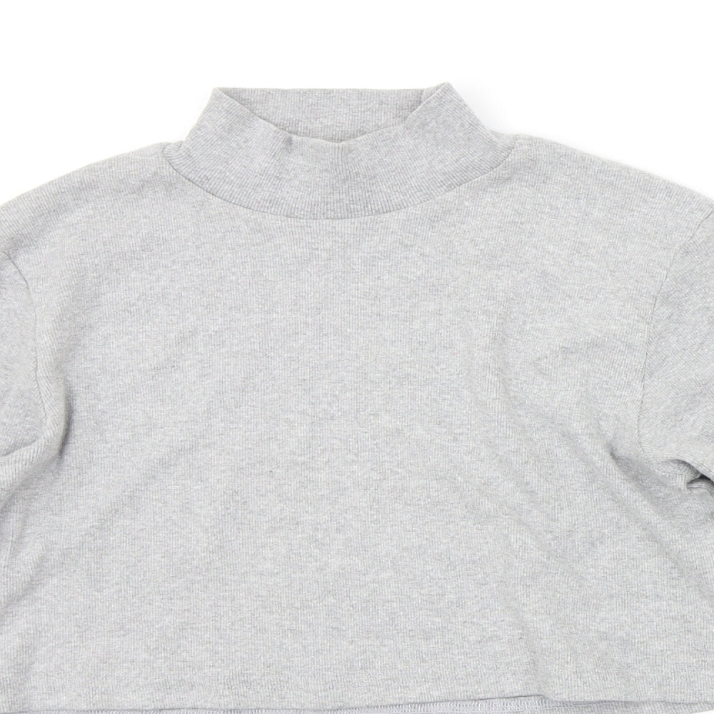 Womens UK Size 16 Missguided Grey Basic T-Shirt