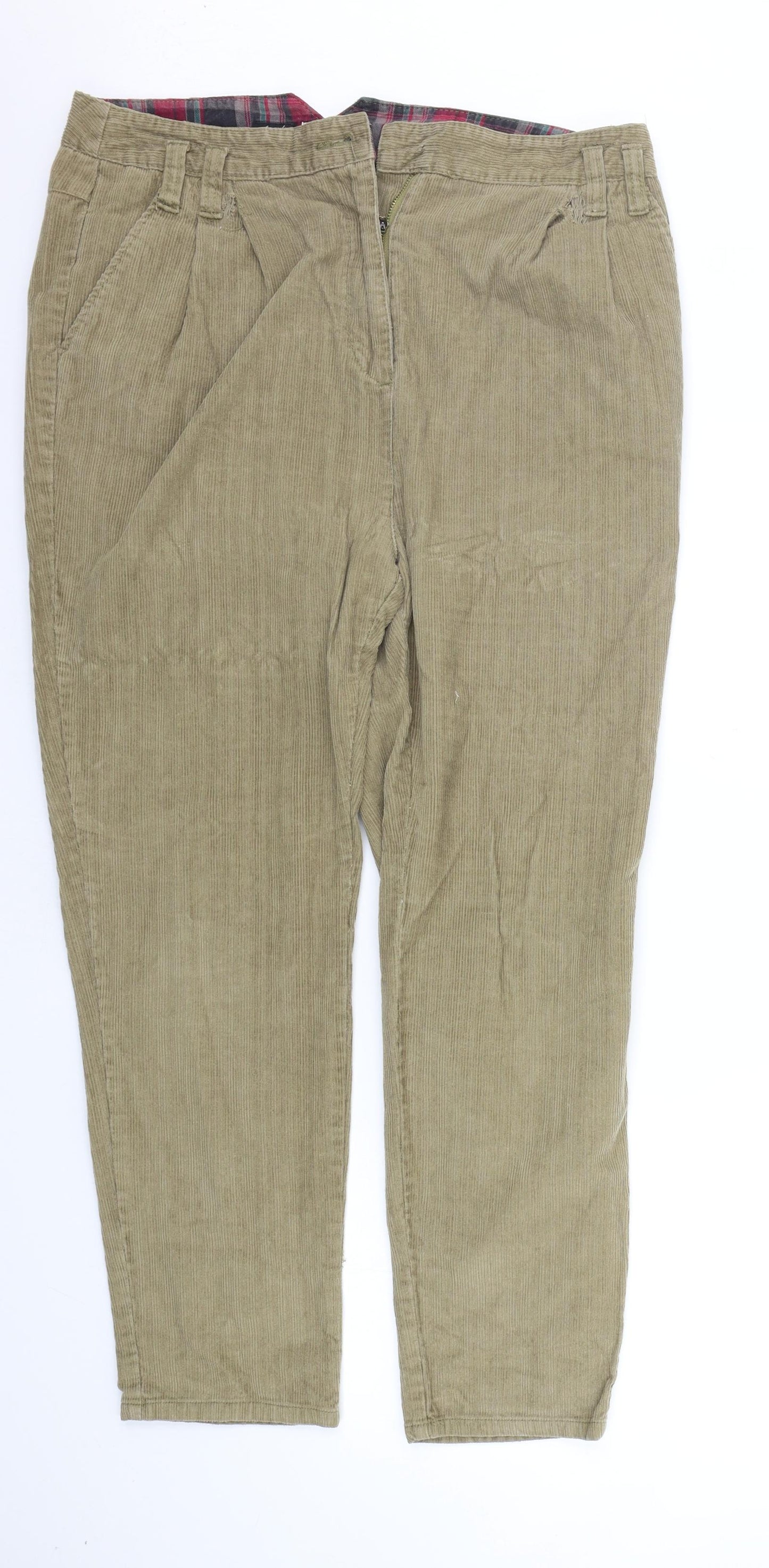 Womens UK Size 16 River Island Regular Fit  Beige Trousers