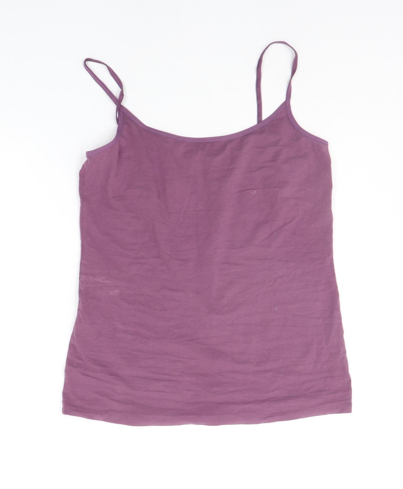 Womens UK Size 14 Marks and Spencer Purple Basic Tank