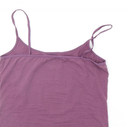 Womens UK Size 14 Marks and Spencer Purple Basic Tank