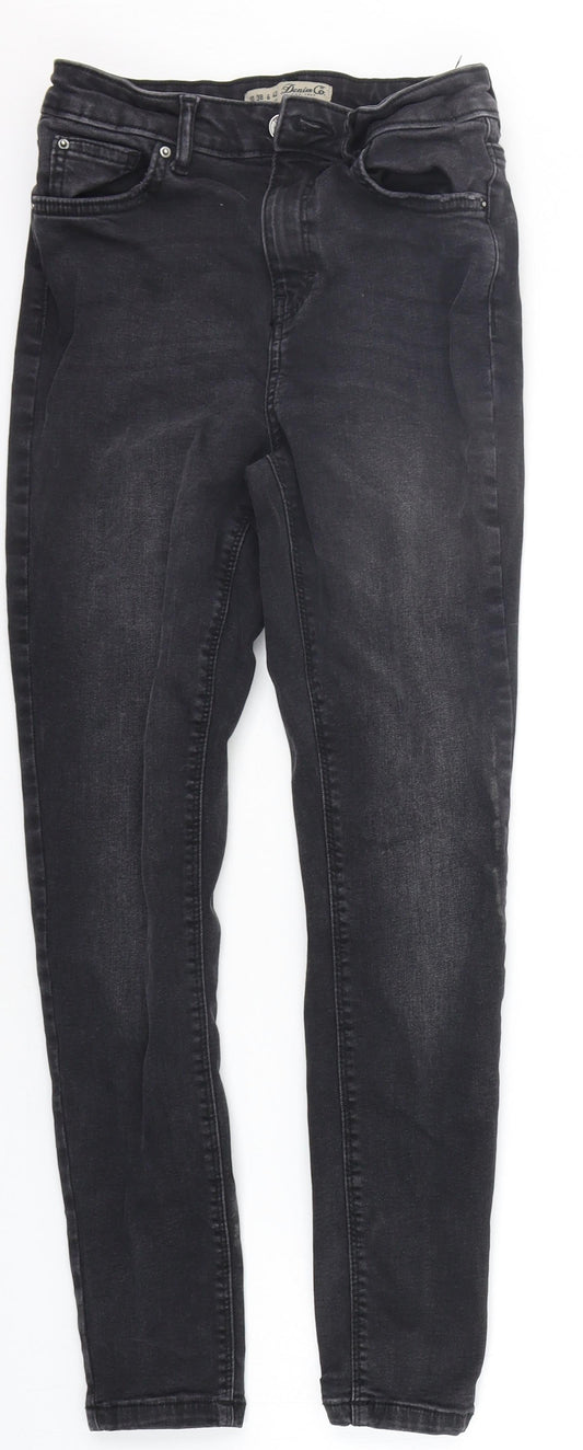 Denim & Co. Womens Grey   Skinny Jeans Size 10 L22 in