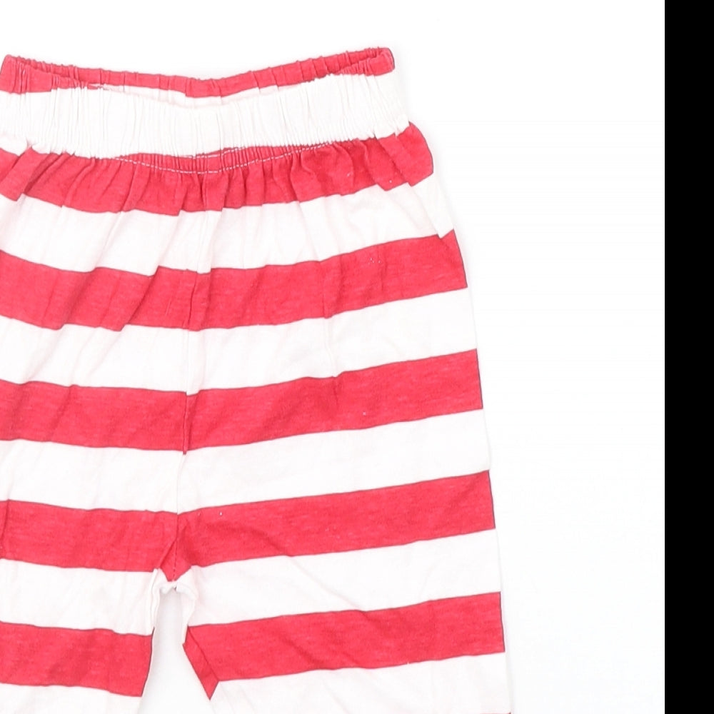 b&M Girls Blue Striped  Jogger Trousers Size 6-9 Months