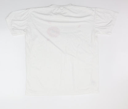 shhhhh Womens White   Basic T-Shirt One Size