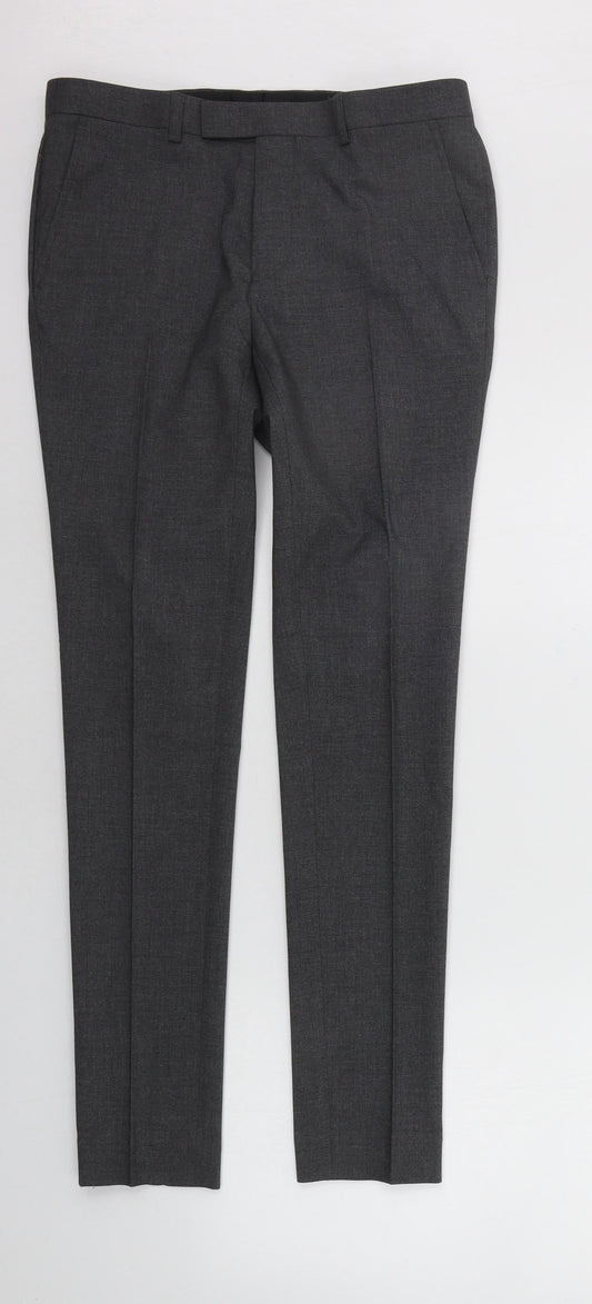 Womens UK Size 28 in ASOS Regular Fit  Grey Trousers