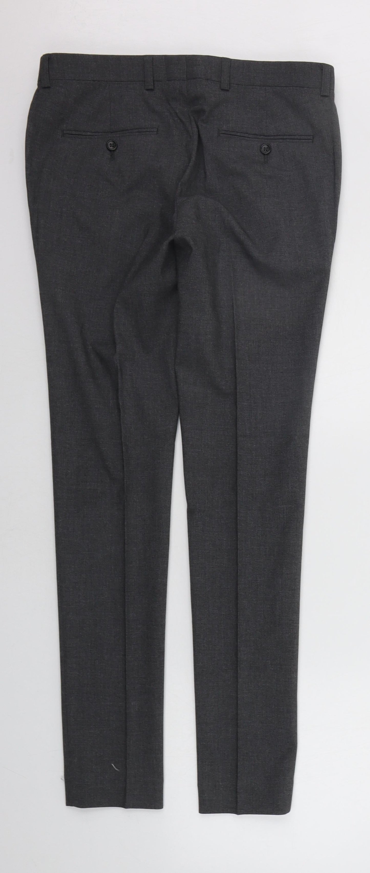 Womens UK Size 28 in ASOS Regular Fit  Grey Trousers