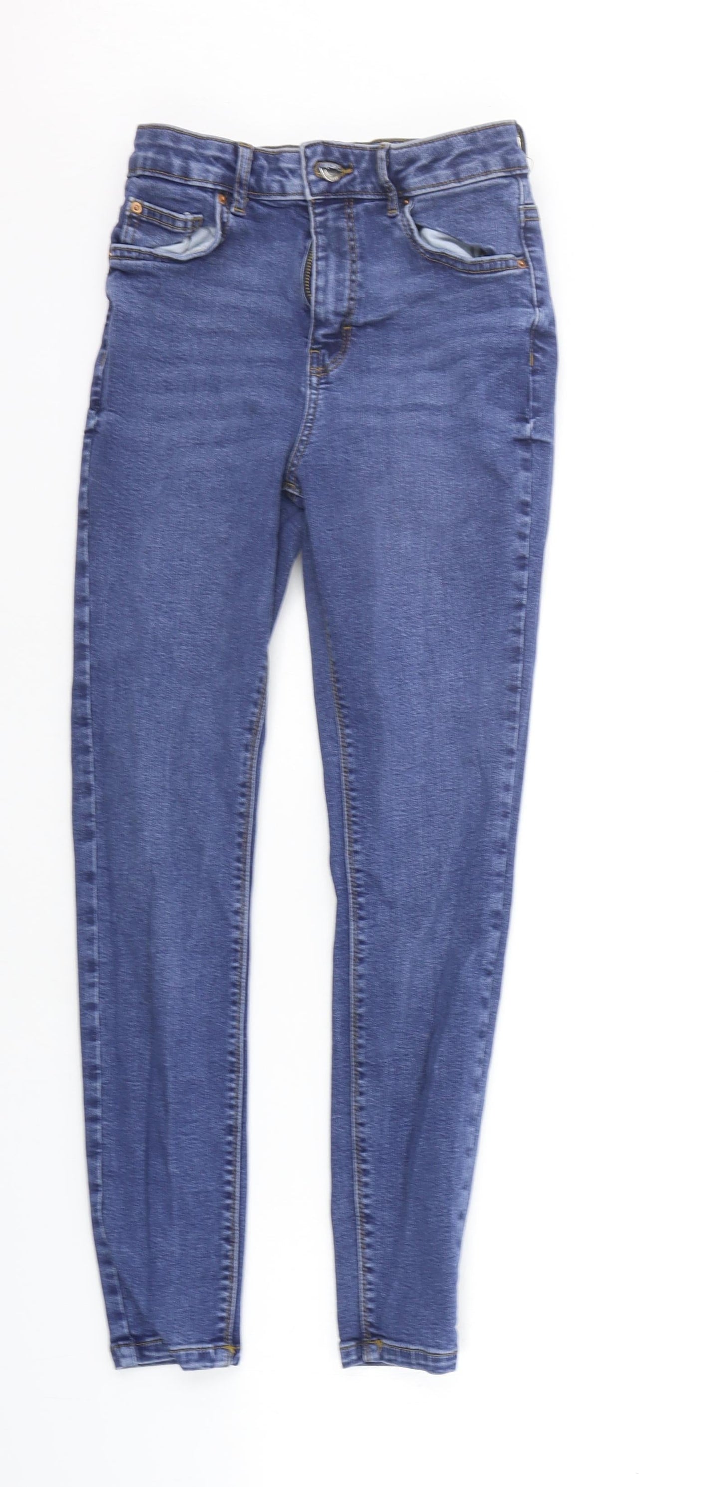 Denim & Co. Womens Blue   Straight Jeans Size 10 L25 in