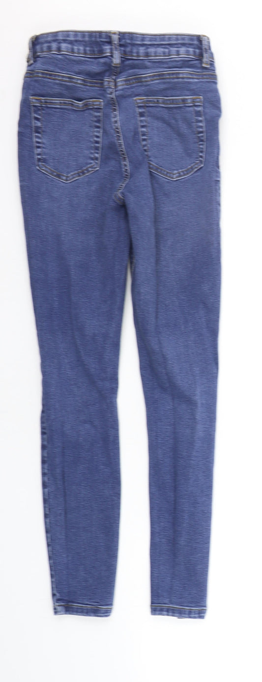 Denim & Co. Womens Blue   Straight Jeans Size 10 L25 in
