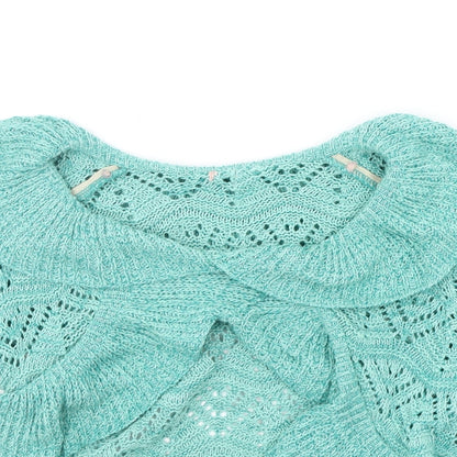 Womens UK Size 10 Preworn Green Pullover Jumper
