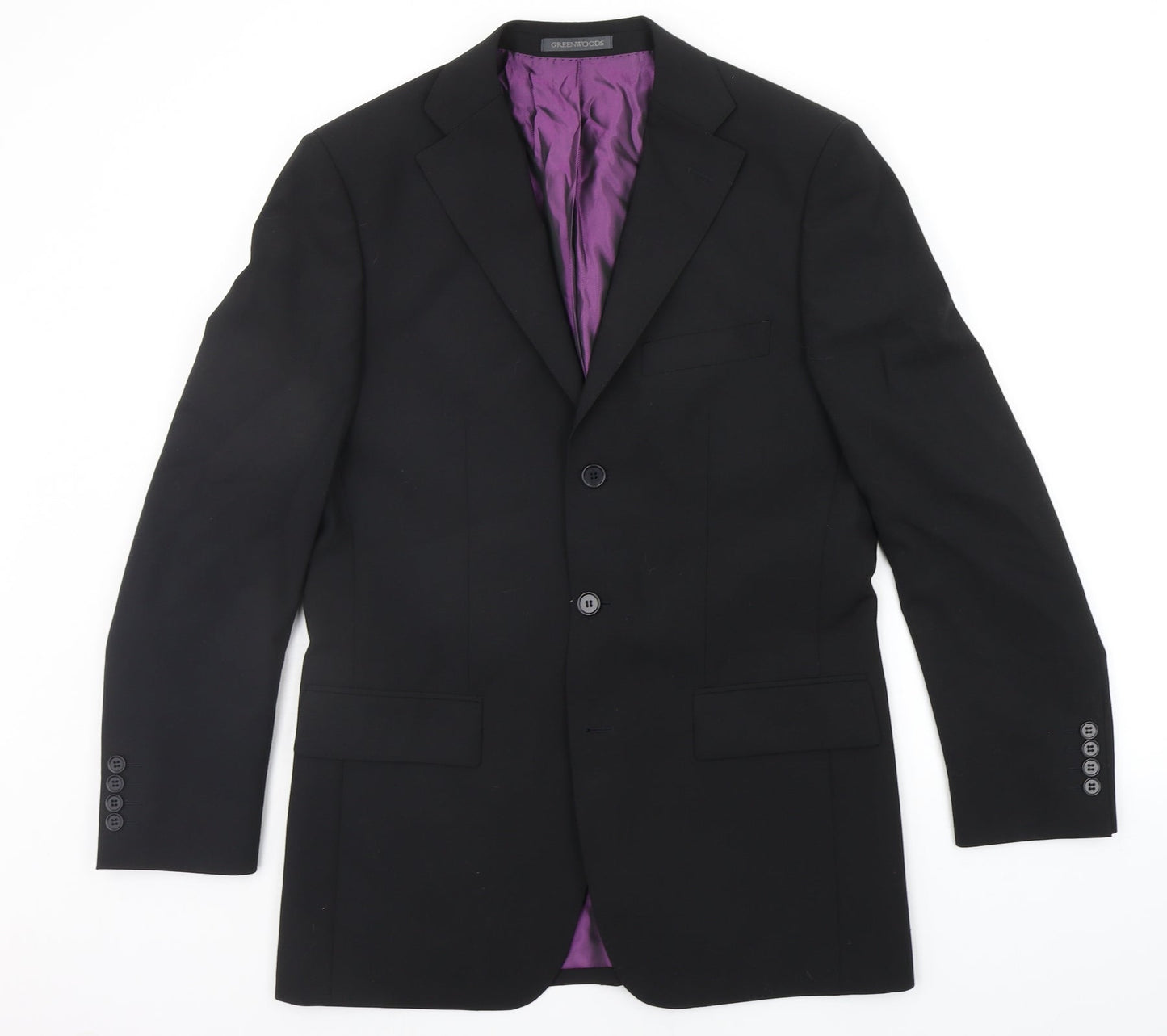 Mens UK Size S GREENWOODS Regular Blue Suit Jacket