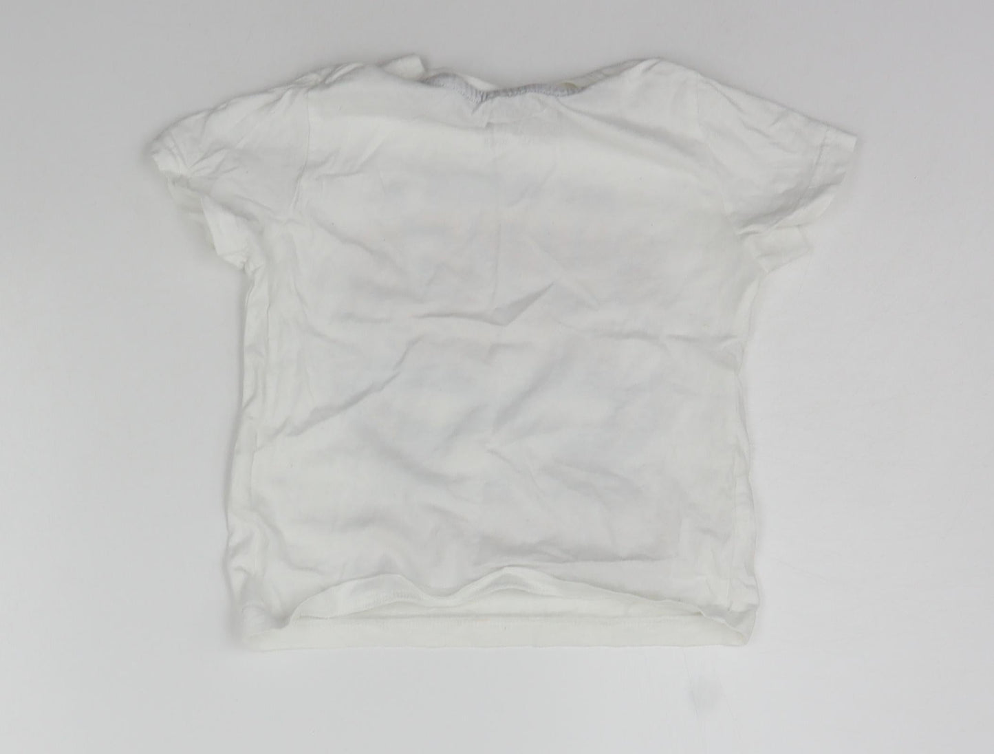 Primark Boys White   Basic T-Shirt Size 3-4 Years  - Super Hero