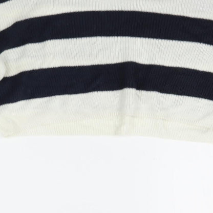 Divided Womens Blue Polka Dot  Pullover Jumper Size S