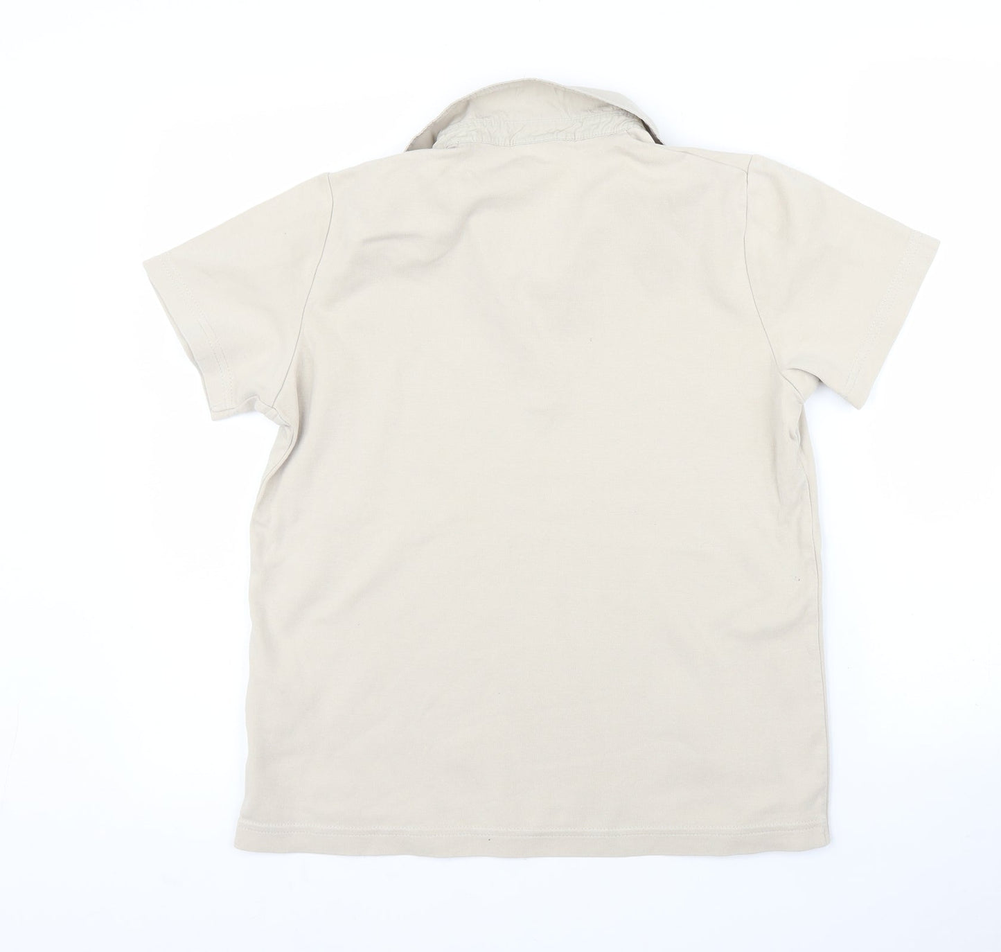 Womens UK Size L Cecil Beige Basic Polo