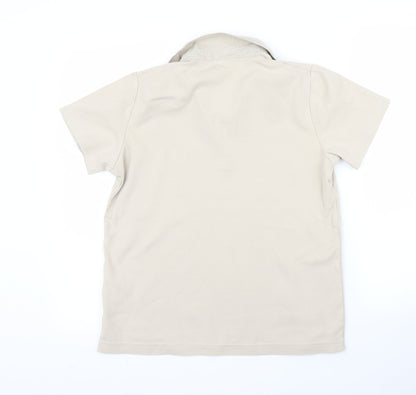 Womens UK Size L Cecil Beige Basic Polo
