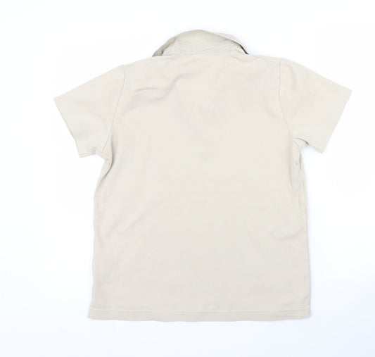 Womens UK Size L Cecil Beige Basic Polo