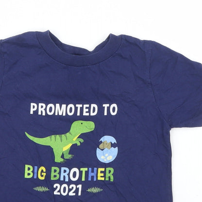 Port & Company Boys Blue   Basic T-Shirt Size 3 Years
