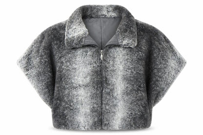 Front view of Kapalua women’s grey full zip jumper, size UK 16