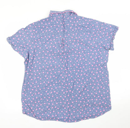 Matalan Womens Blue   Basic Blouse Size L  - PJ top