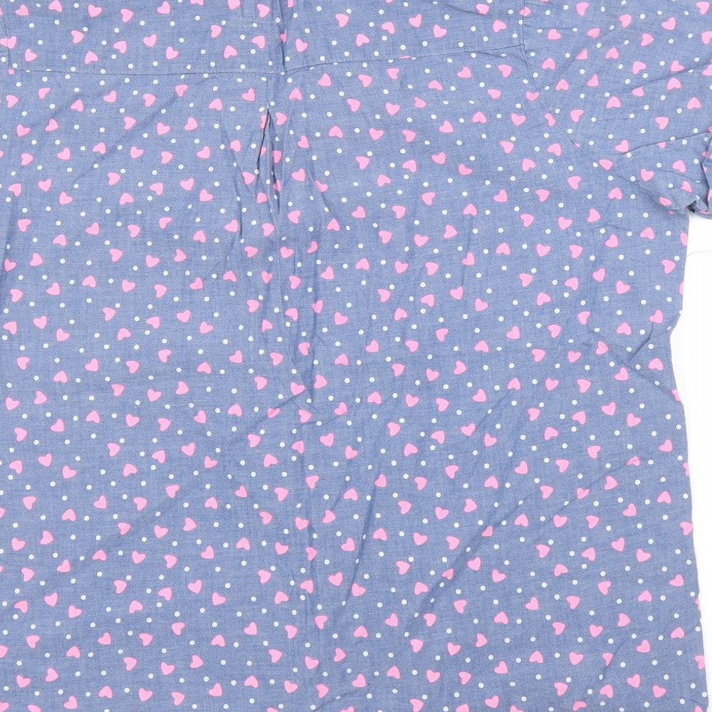 Matalan Womens Blue   Basic Blouse Size L  - PJ top