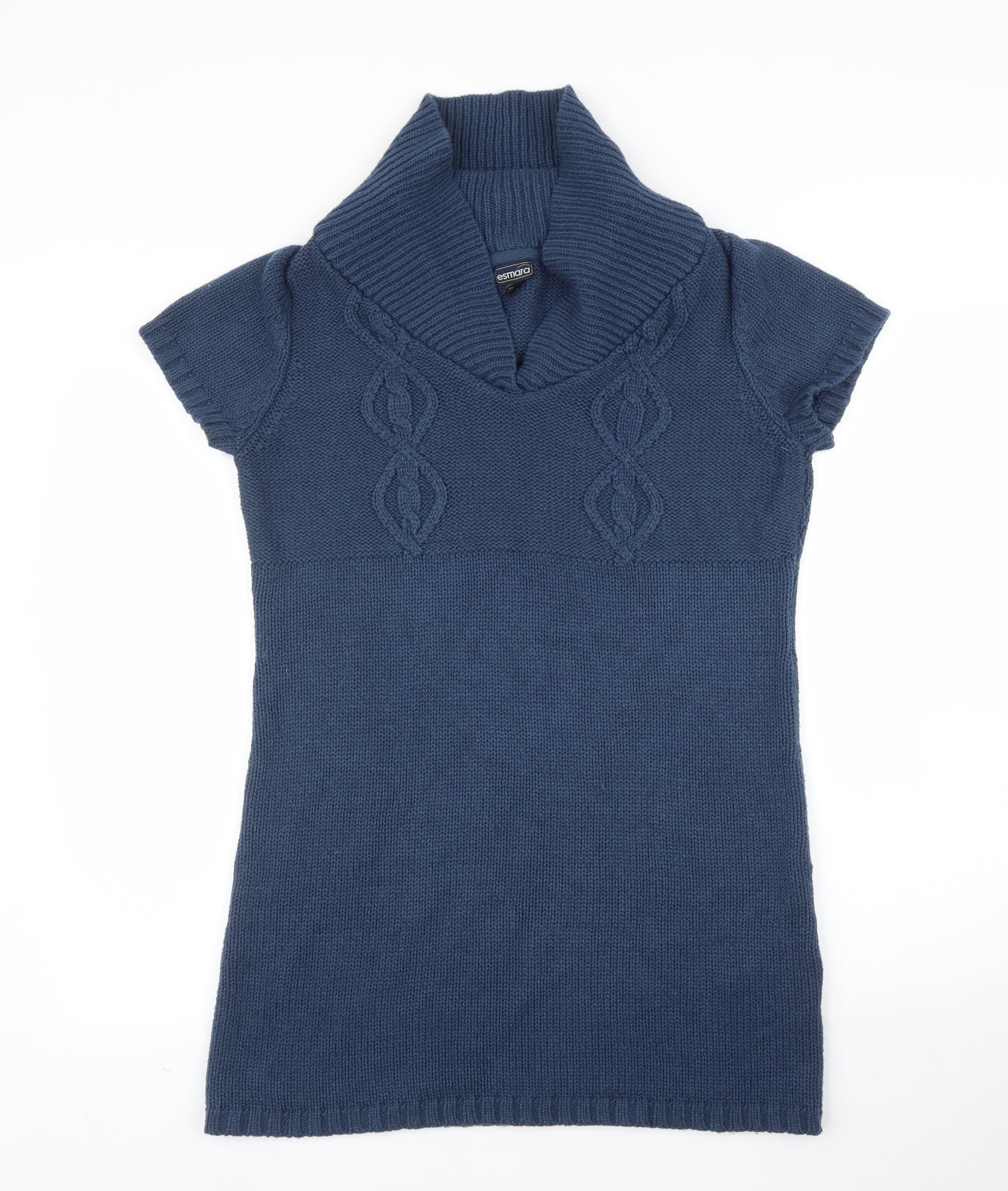 Womens UK Size M ESMARA Blue Tunic Jumper