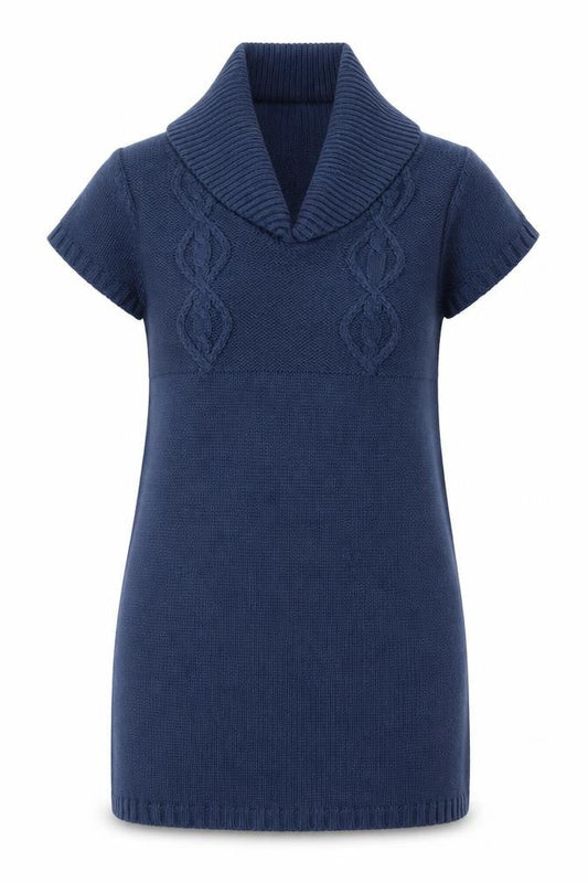 Womens UK Size M ESMARA Blue Tunic Jumper
