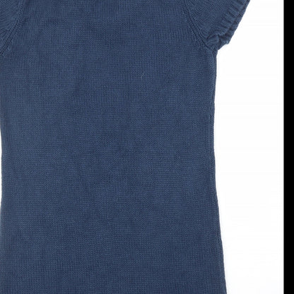 Womens UK Size M ESMARA Blue Tunic Jumper