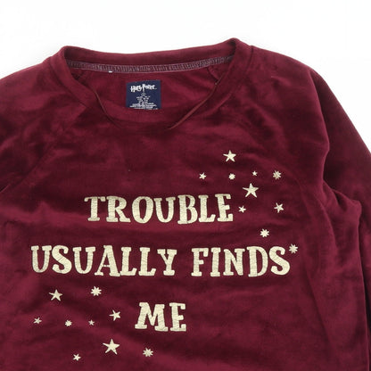 Primark Womens Purple   Pullover Jumper Size S  - Harry Potter, PJ top