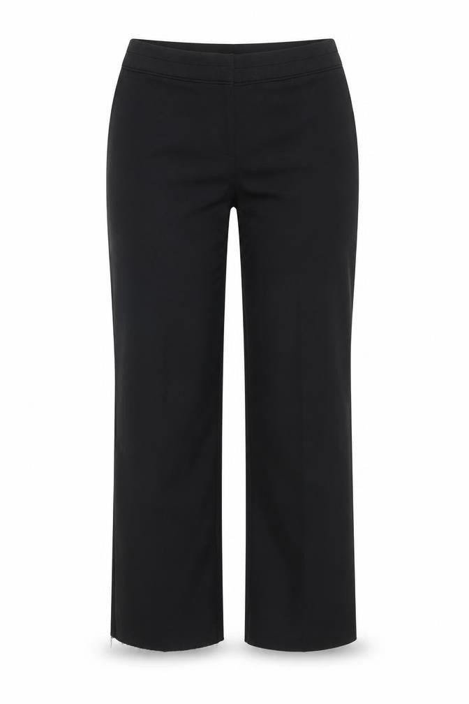 Front view of F&F women’s black trousers, size UK 14, 31-inch leg