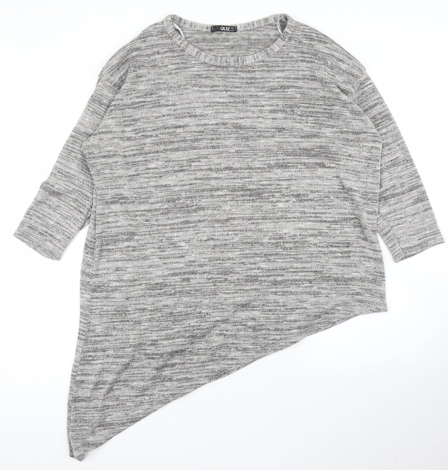 Womens UK Size 16 Quiz Grey Pullover Jumper
