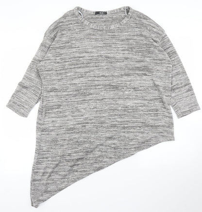 Womens UK Size 16 Quiz Grey Pullover Jumper