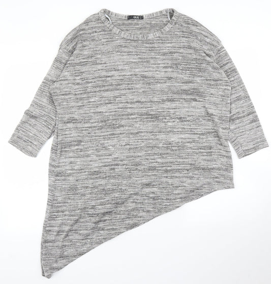 Womens UK Size 16 Quiz Grey Pullover Jumper