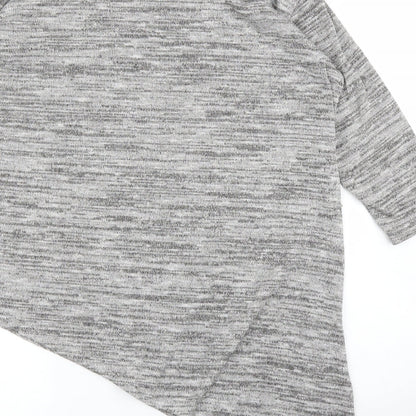 Womens UK Size 16 Quiz Grey Pullover Jumper