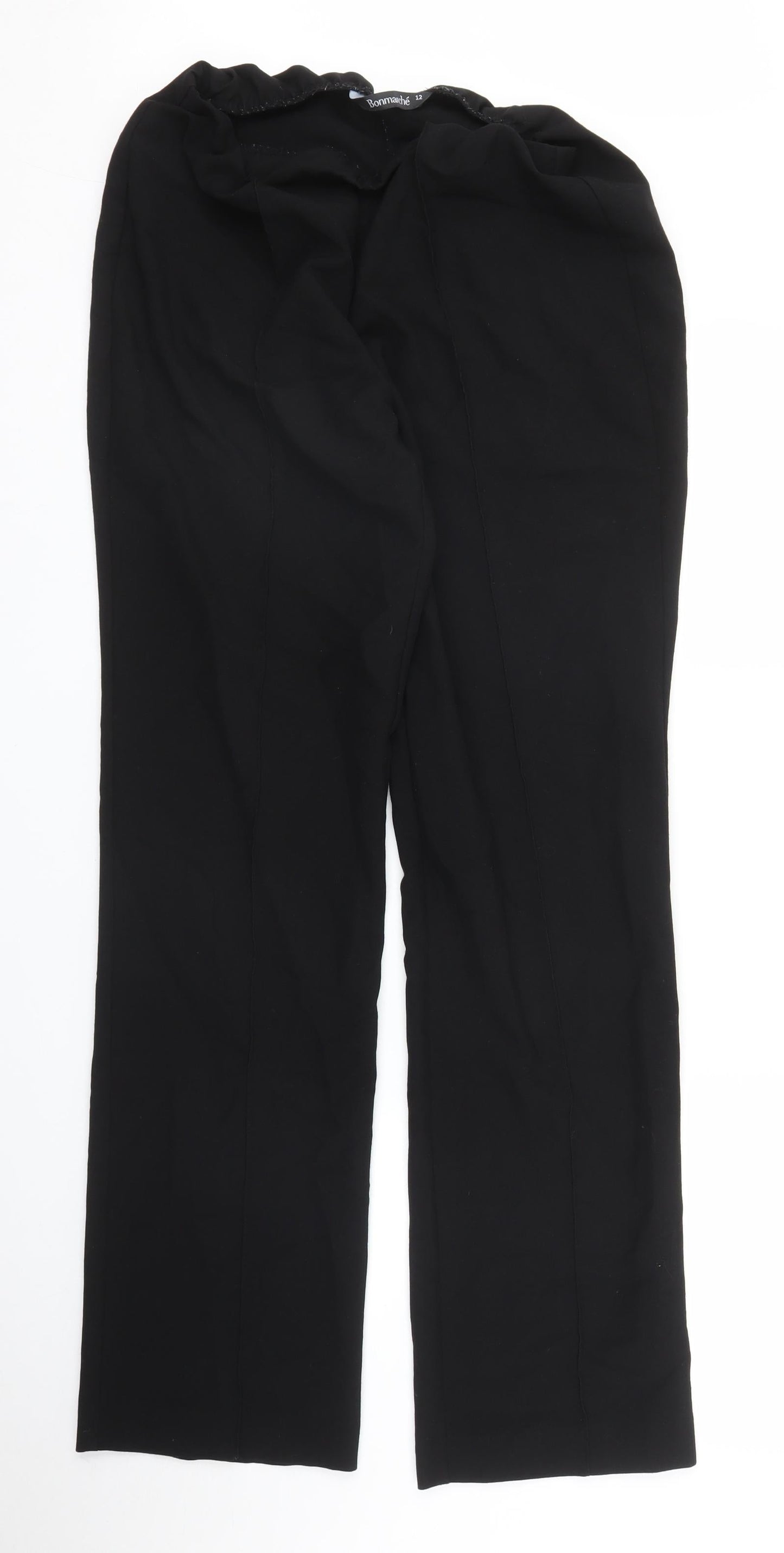 Bonmarché Womens Black   Trousers  Size 12 L31 in