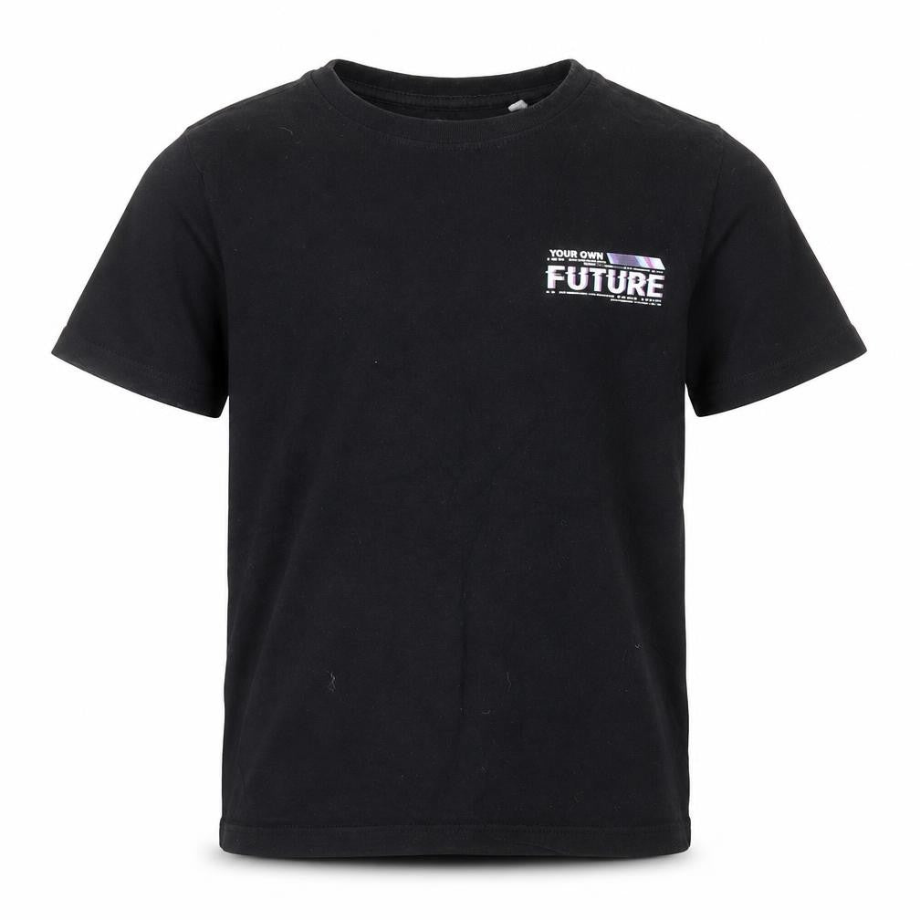 Front view of Debenhams boys’ black basic t-shirt, size 10, years
