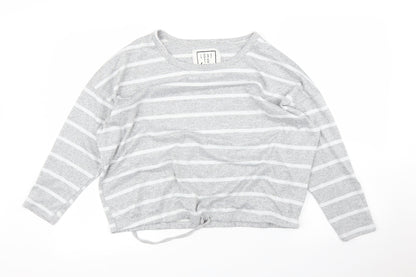 Womens UK Size 16 Time To Dream Grey Pullover Jumper