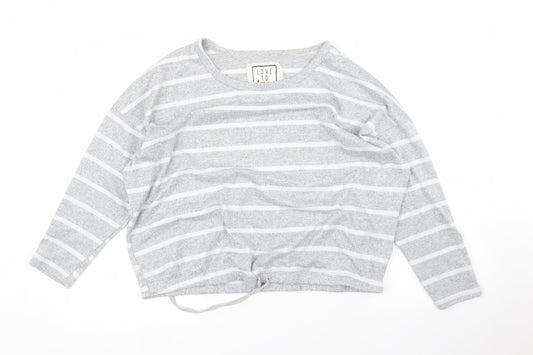 Womens UK Size 16 Time To Dream Grey Pullover Jumper