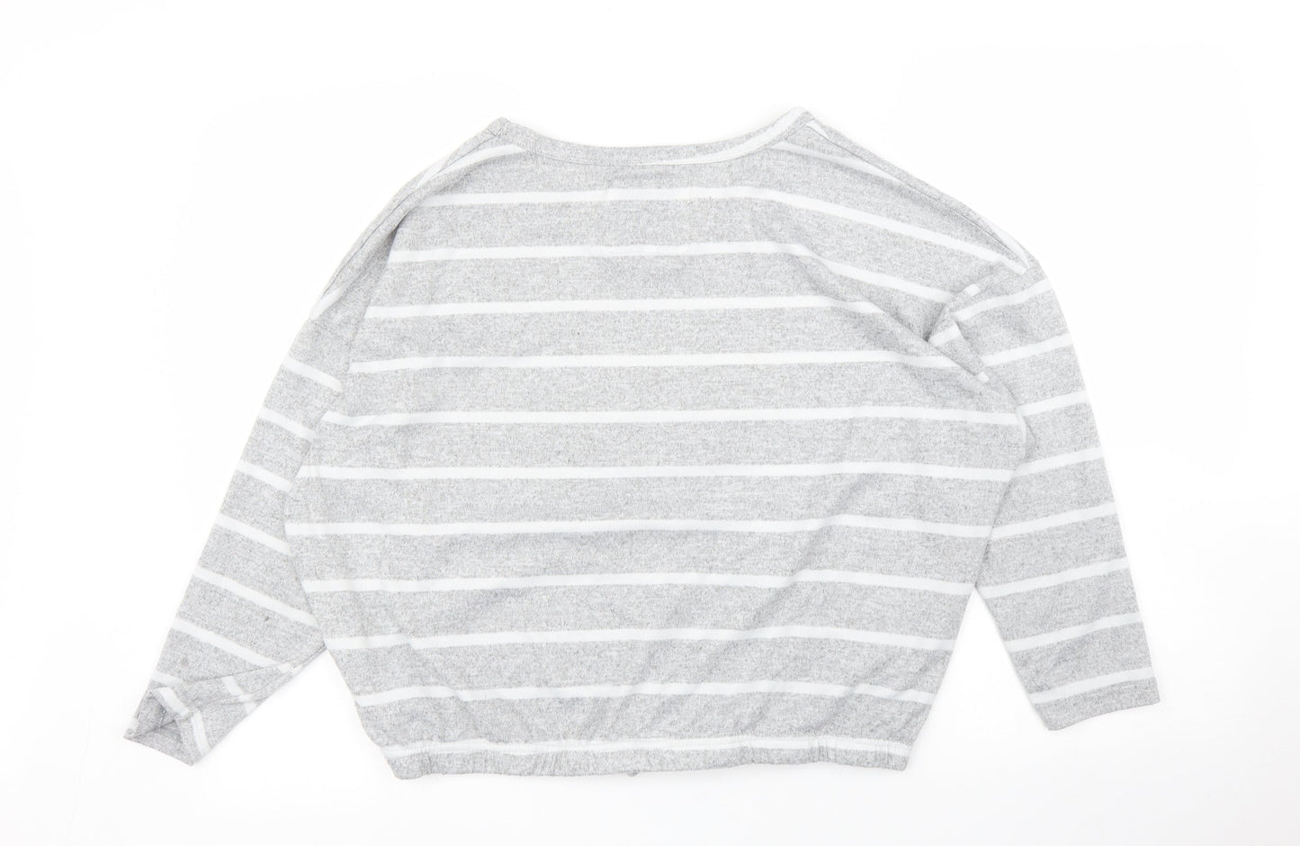 Womens UK Size 16 Time To Dream Grey Pullover Jumper