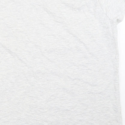 Brand and care label for F&F women’s grey solid top pyjama top, size UK 16