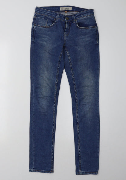 Topshop Womens Blue  Denim Skinny Jeans Size 25 L32 in