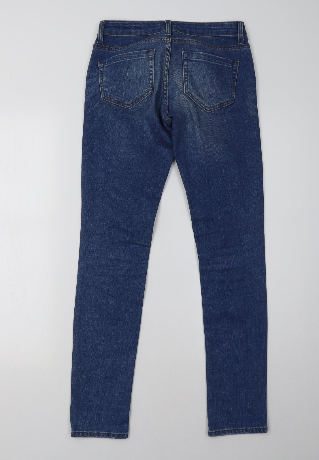 Topshop Womens Blue  Denim Skinny Jeans Size 25 L32 in