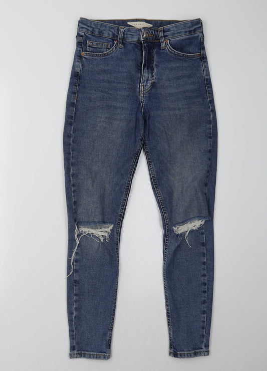 Topshop Womens Blue  Denim Skinny Jeans Size 26 L30 in